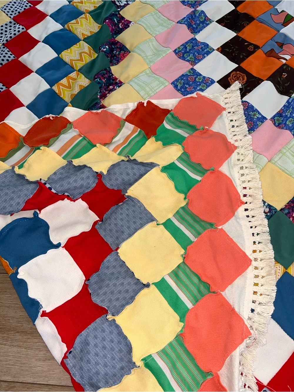 Vintage Handmade Patchwork Quilt 102